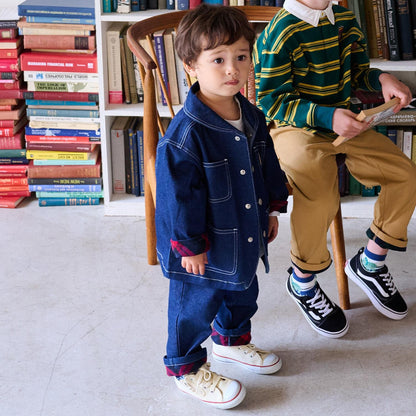 長款直筒錐形工裝褲
