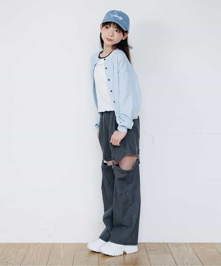 algy 兒童迷你衛衣材質開衫 拼色 100cm-160cm