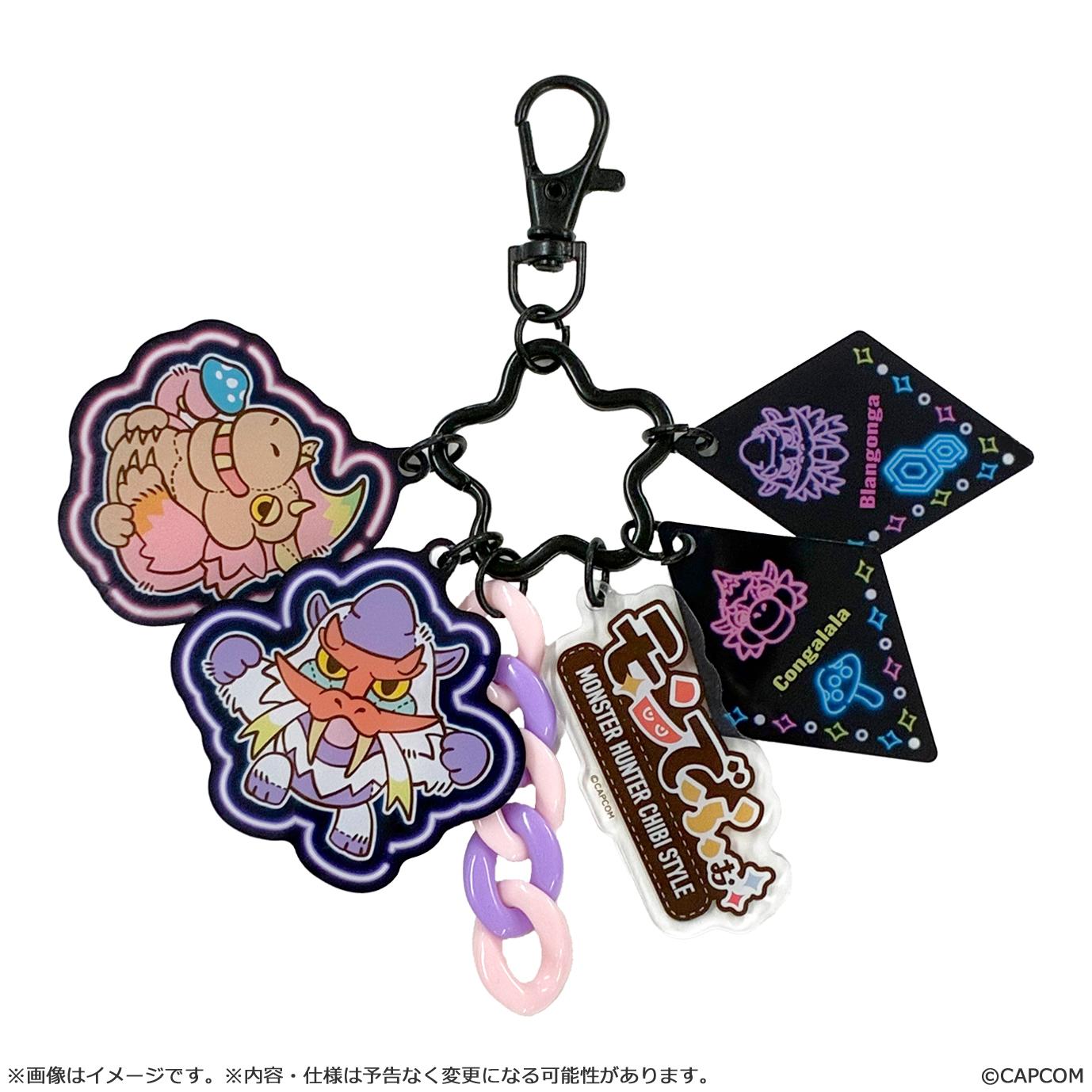 モンスターハンター_モンでふぉ じゃらじゃらアクリルキーホルダー ドドブランゴ&ババコンガ