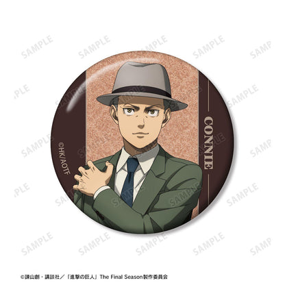 進撃の巨人_コニー グリッター缶バッジ2個セット vol.2