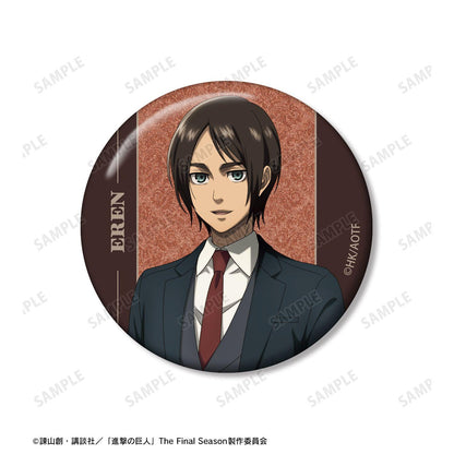 進撃の巨人_エレン グリッター缶バッジ2個セット vol.2