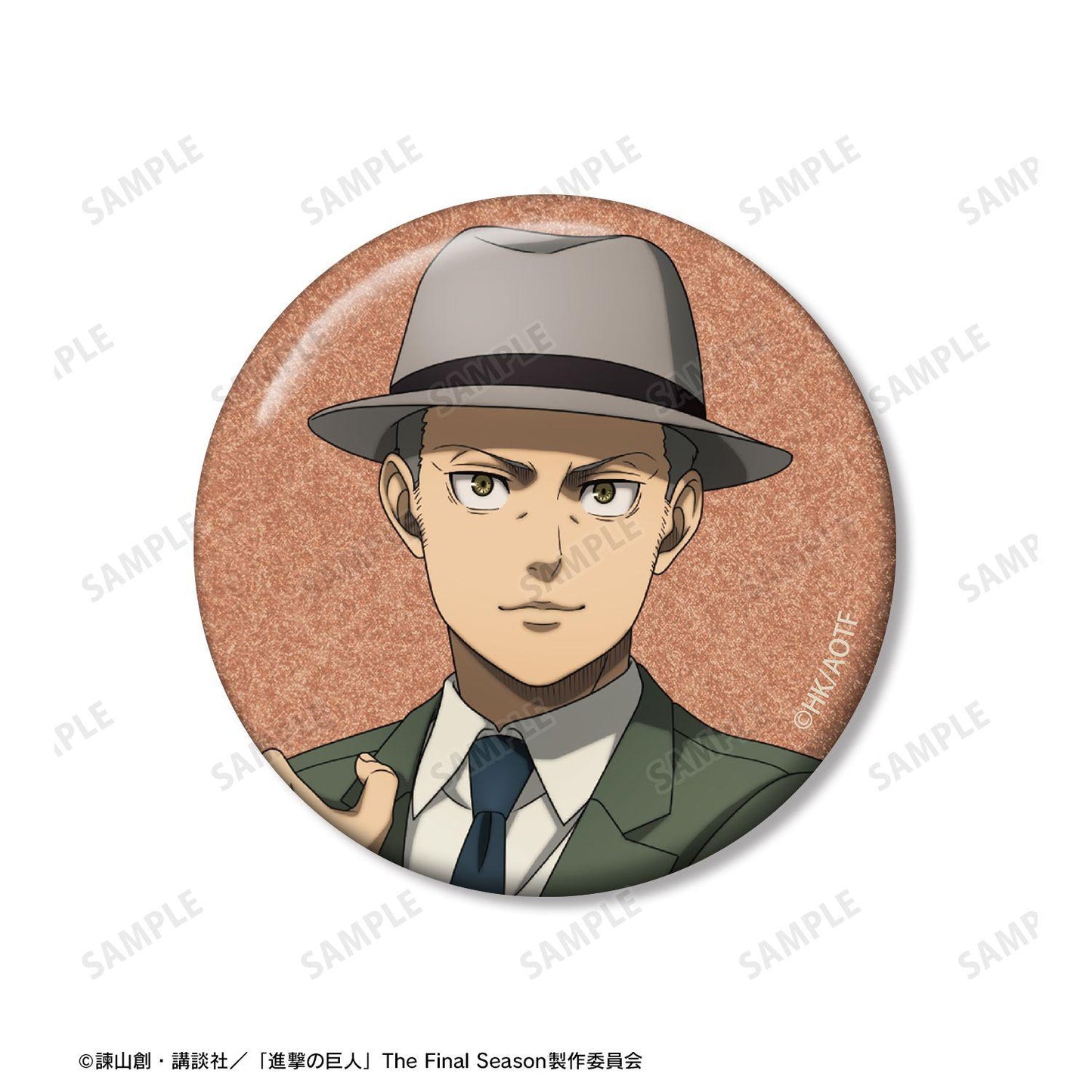 進撃の巨人_コニー グリッター缶バッジ2個セット vol.2
