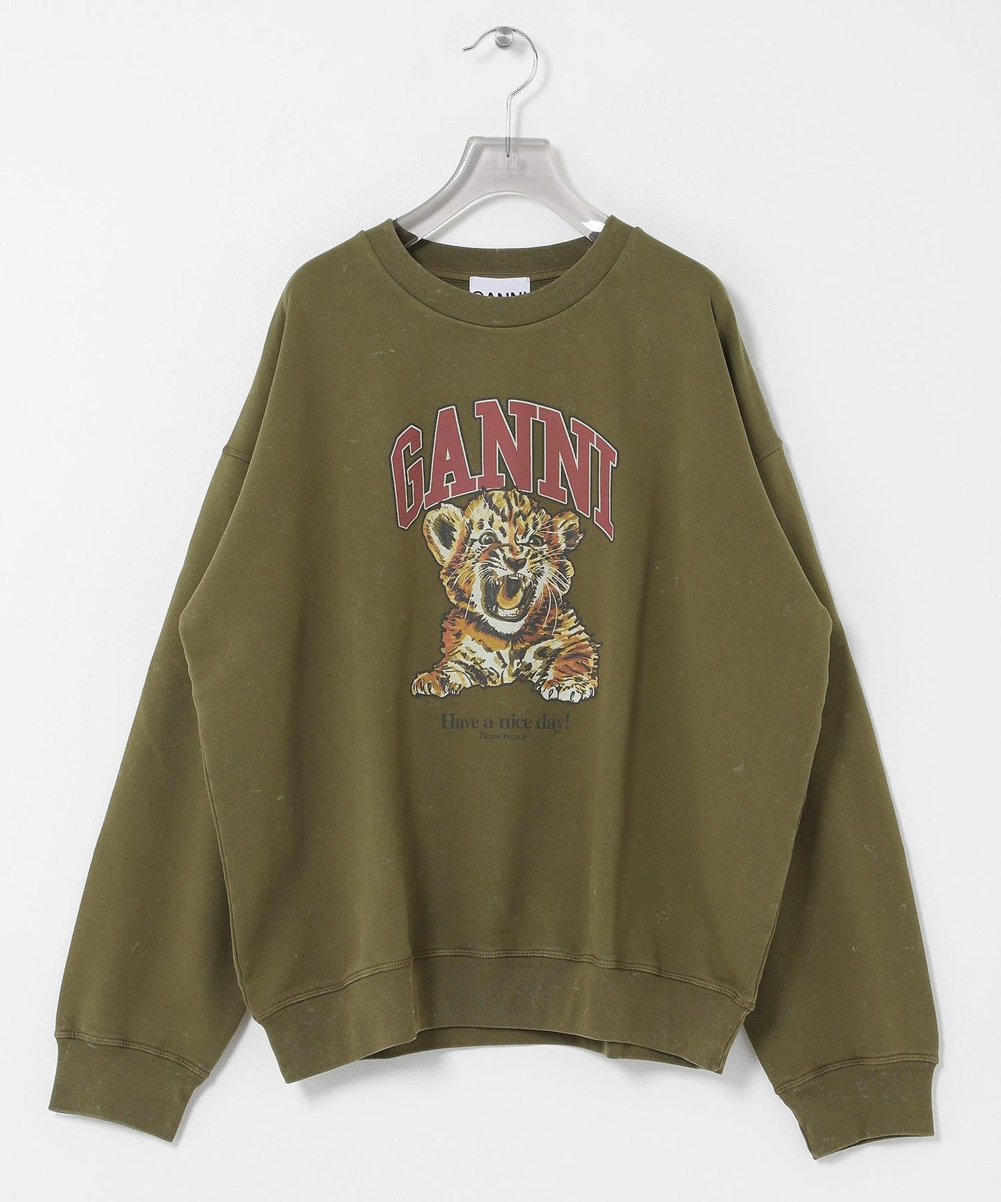 GANNI ISOLI CREWNECK TIGER