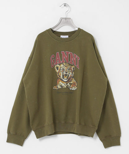 GANNI ISOLI CREWNECK TIGER