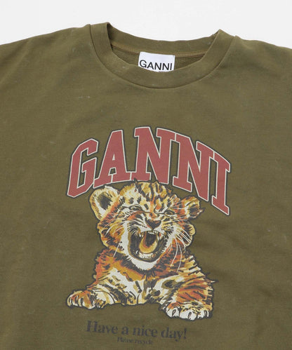 GANNI ISOLI CREWNECK TIGER