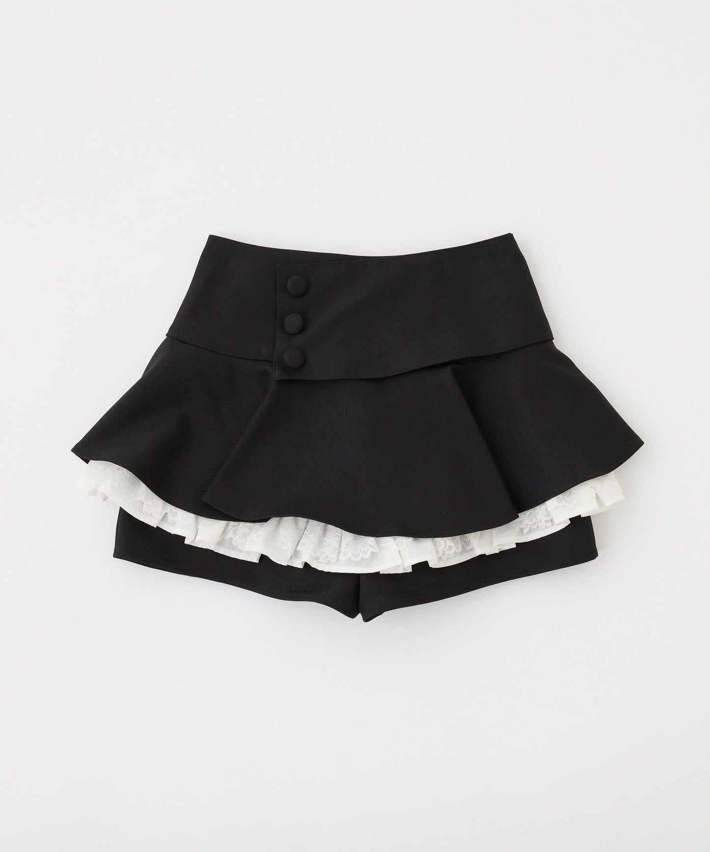 one after another NICE CLAUP 蕾絲拼接側扣層疊半裙 女 2026AW