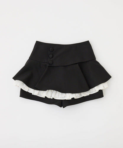 one after another NICE CLAUP 蕾絲拼接側扣層疊半裙 女 2026AW