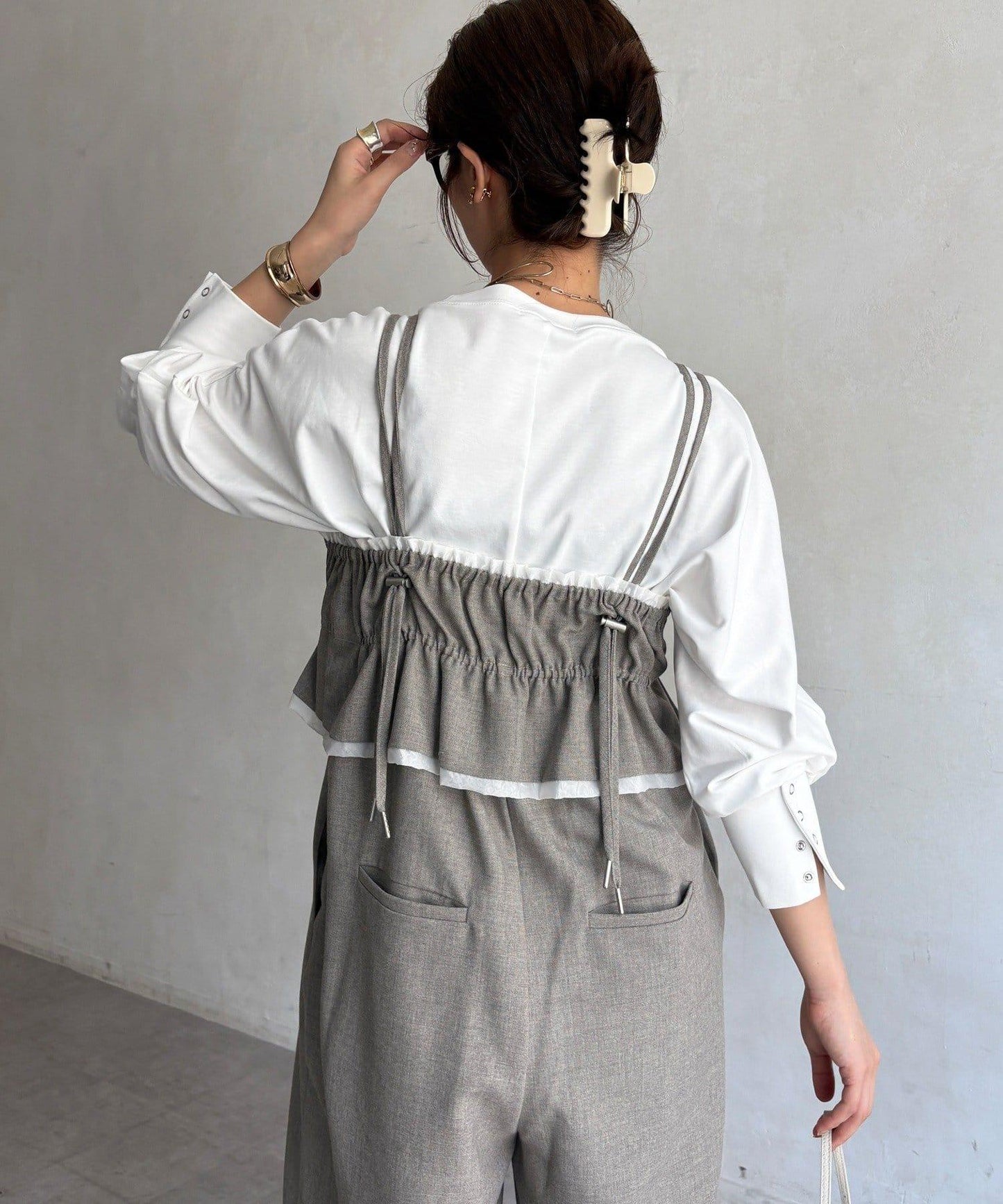 【WEB限定】ギャザーサロペット