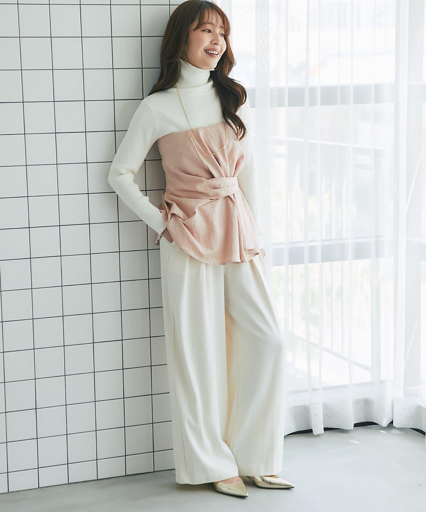 La boutique BonBon 羅紋圓領套頭衫 彈力 羅紋針織 基礎款 簡約 圓領 針織衫 女
