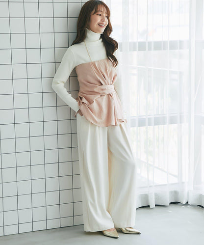 La boutique BonBon 羅紋圓領套頭衫 彈力 羅紋針織 基礎款 簡約 圓領 針織衫 女