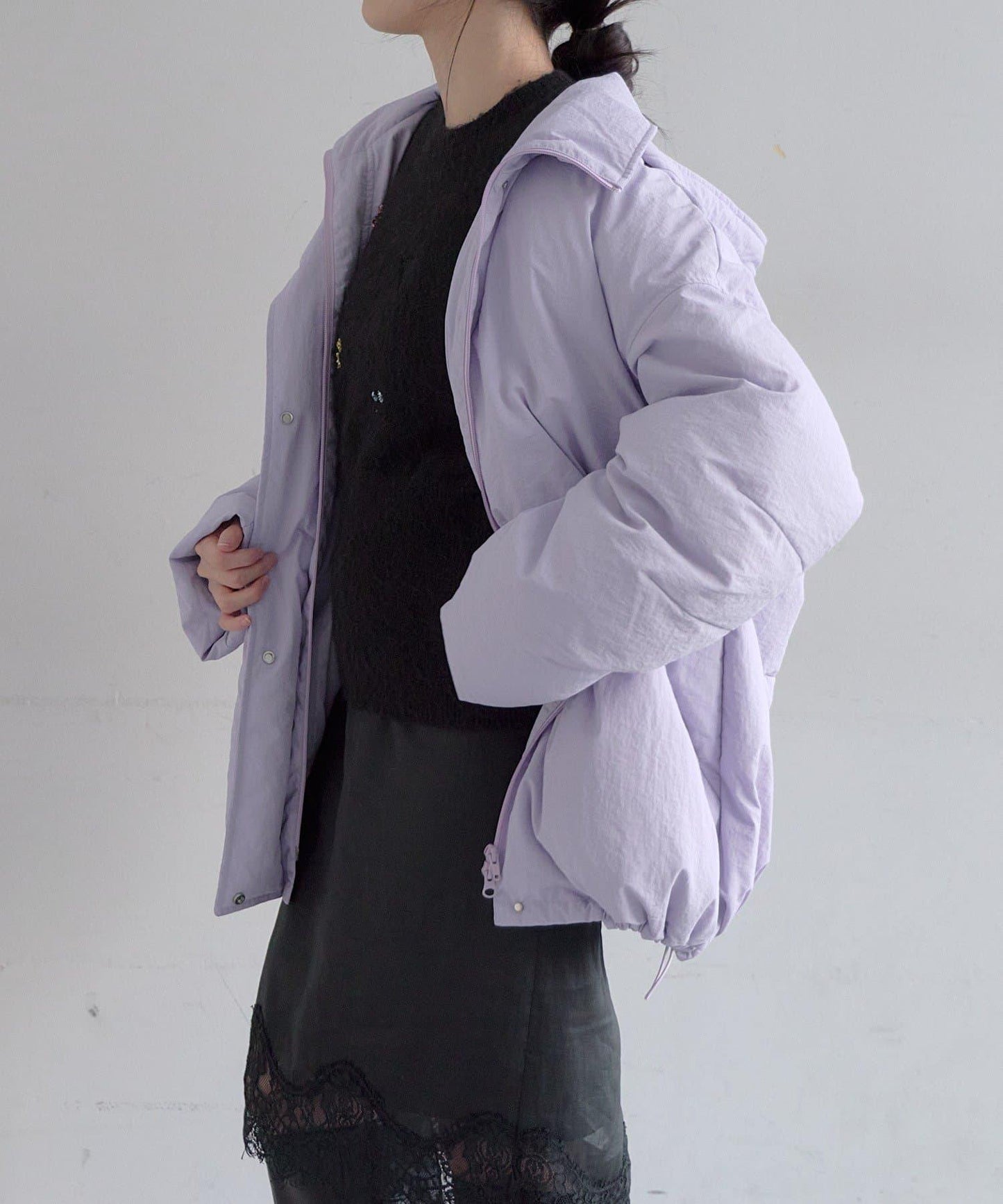 SHENERY 蓬鬆廓形連帽羽絨服 2026冬季新款 防潑水防紫外線 寬鬆保暖女士外套