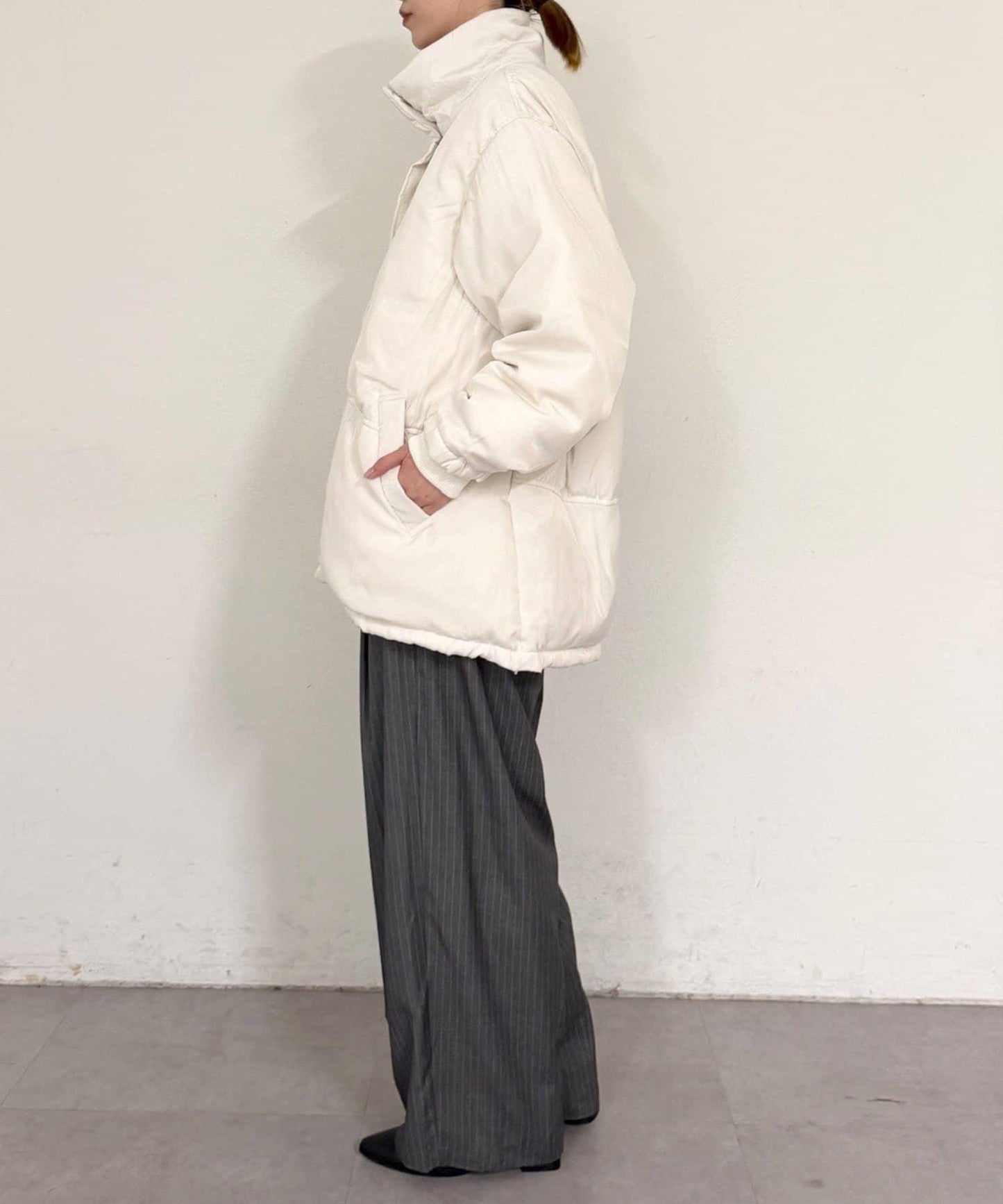 Omekashi 菲布里爾怪獸羽絨服 寬鬆廓形 啞光質感 80%羽絨 20%羽毛 夾克