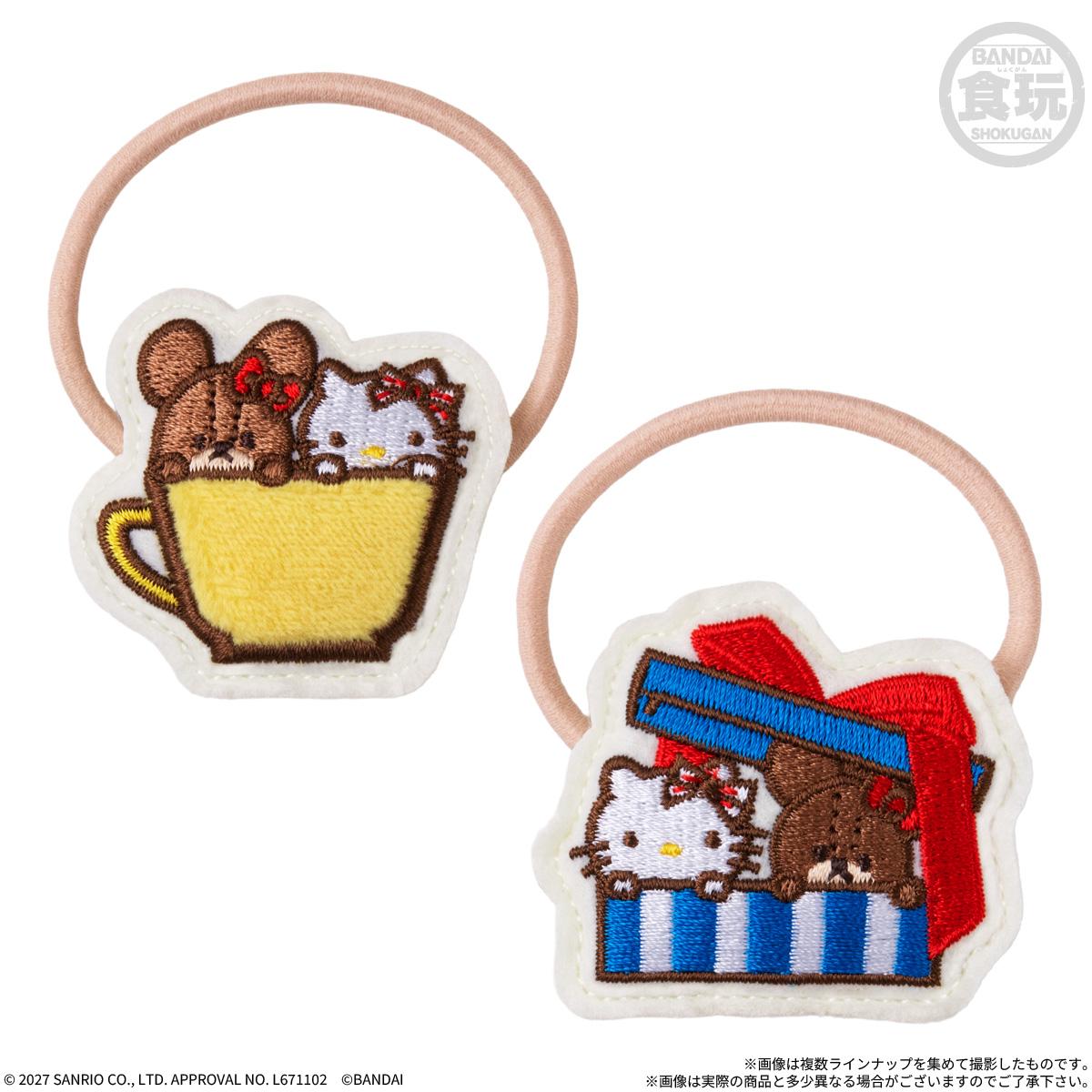 くまのがっこう×ハローキティ_【食玩】ぬいゴム＆チョコボーロ【1BOX／10個入り】