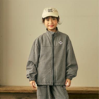 【予約商品】【親子リンク】【撥水】配色シリコンワッペン付きジャケット