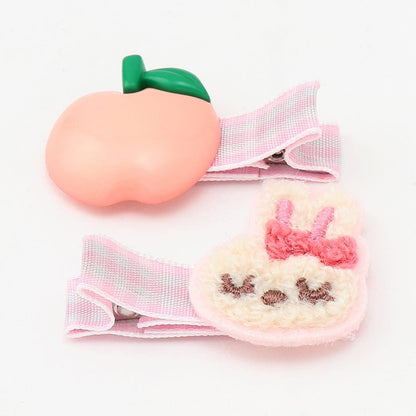 mimiちゃん&リンゴヘアクリップセット