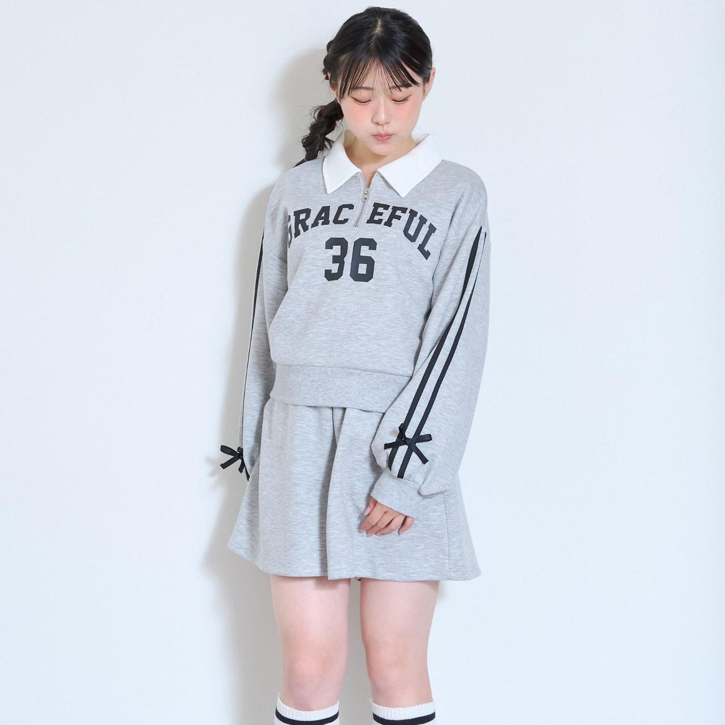 【7days】ハーフジップセットアップ