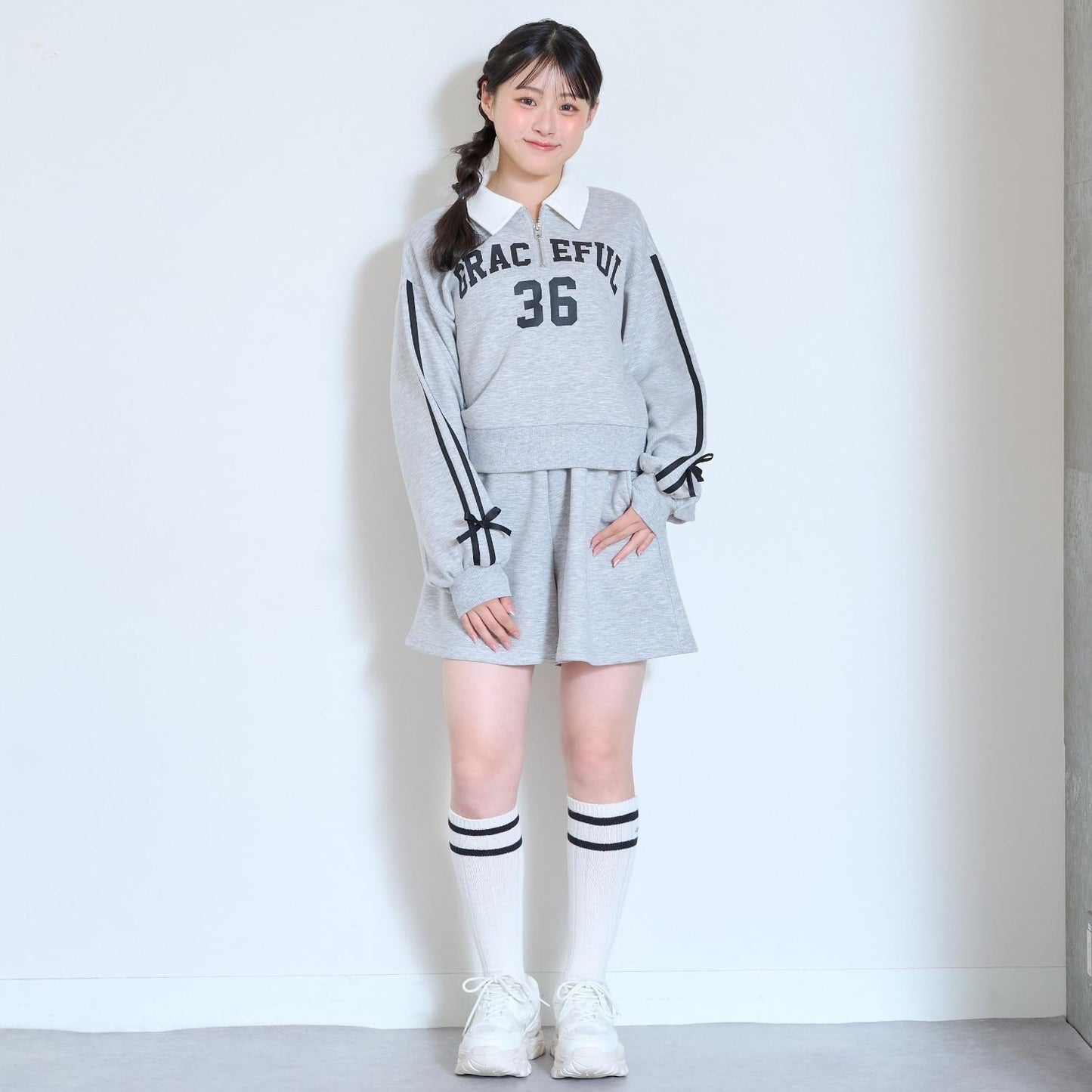 【7days】ハーフジップセットアップ
