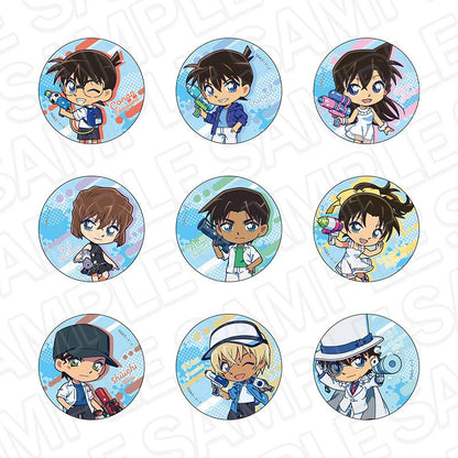 名探偵コナン_ホログラムカンバッジ (ランダム) 水鉄砲 ver.　【BOX／9個入り】【コンプリートBOX】