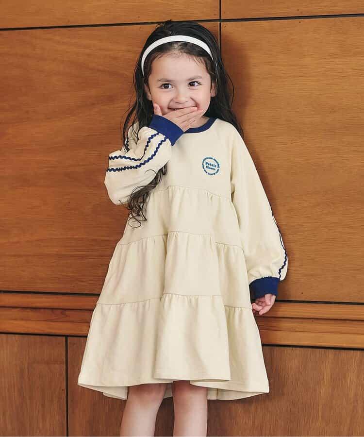 WEB限定 なみなみラインティアードワンピース
