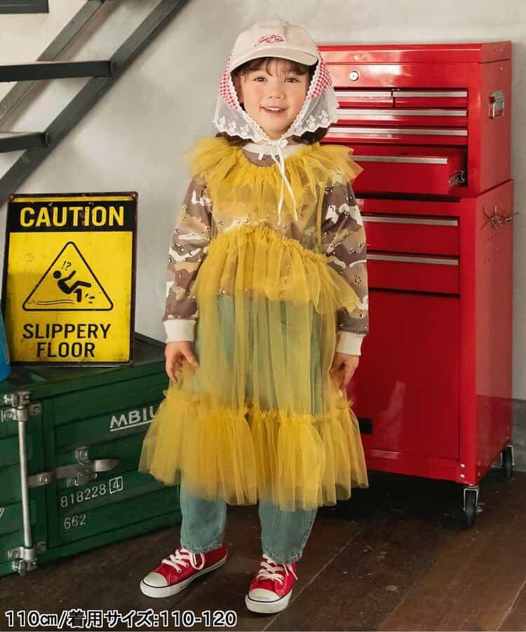 チュールワンピース