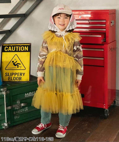 チュールワンピース