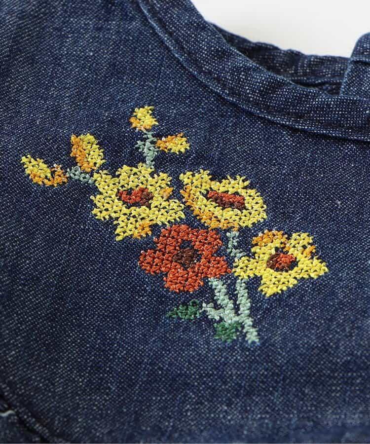 クロスステッチ刺繍ボディースーツ