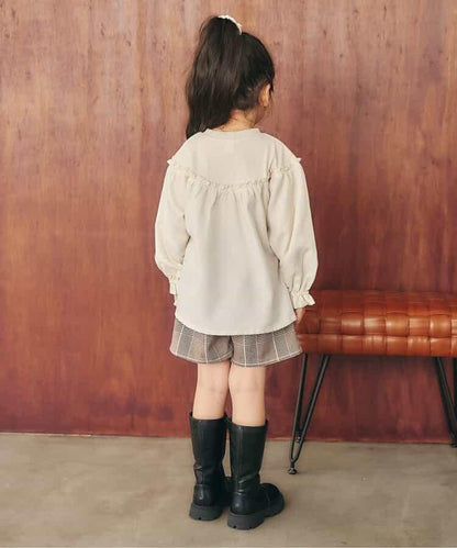 リブドッキングハート刺繍チュニック