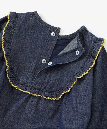 クロスステッチ刺繍ボディースーツ