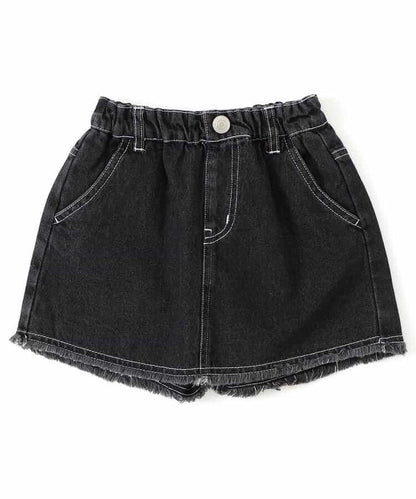 裾フリンジスカート風キュロット  ショート丈(セットアップ可)