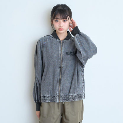 【7days】デニムラインブルゾン