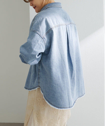 PUAL CE CIN 2026 AW VINTAGE REBELLION 系列 牛仔雙口袋襯衫 7.6oz棉質