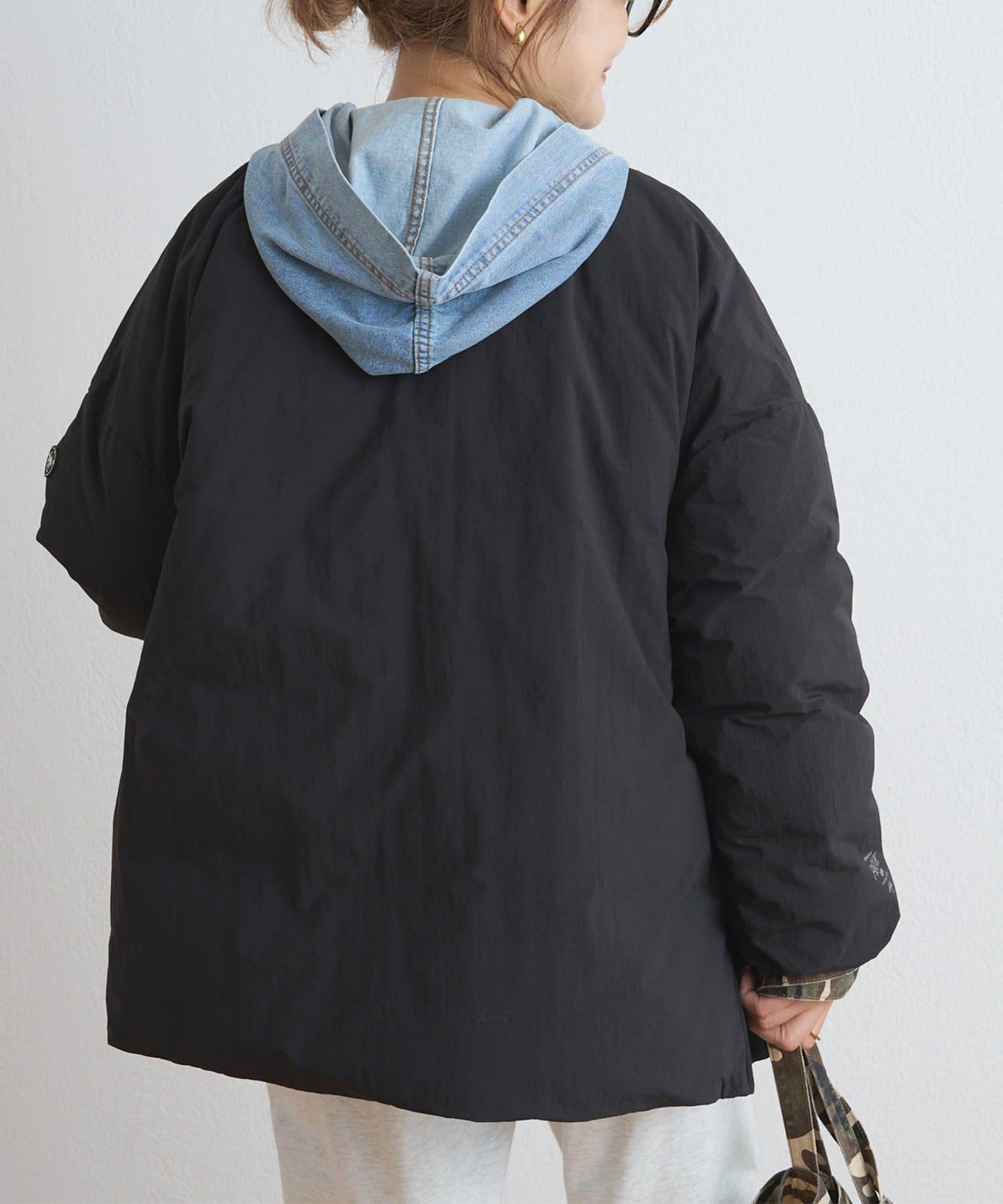 PUAL CE CIN 2026 AW VINTAGE REBELLION 系列 牛仔連帽襯衫 100%棉