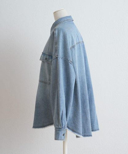 PUAL CE CIN 2026 AW VINTAGE REBELLION 系列 牛仔雙口袋襯衫 7.6oz棉質