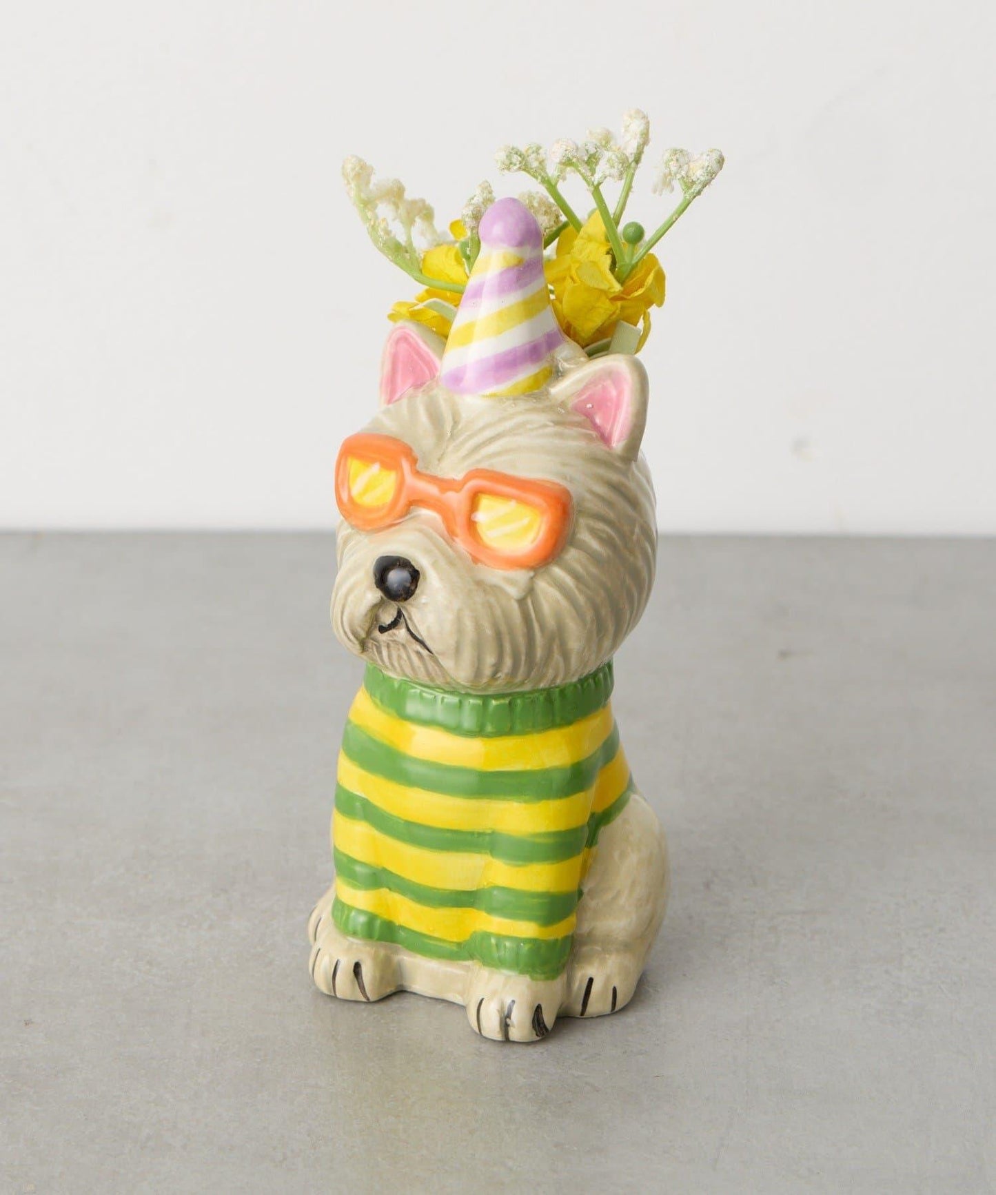 Animal Vase Party Dog  アニマルフラワーベース 花瓶