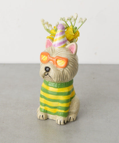 Animal Vase Party Dog  アニマルフラワーベース 花瓶