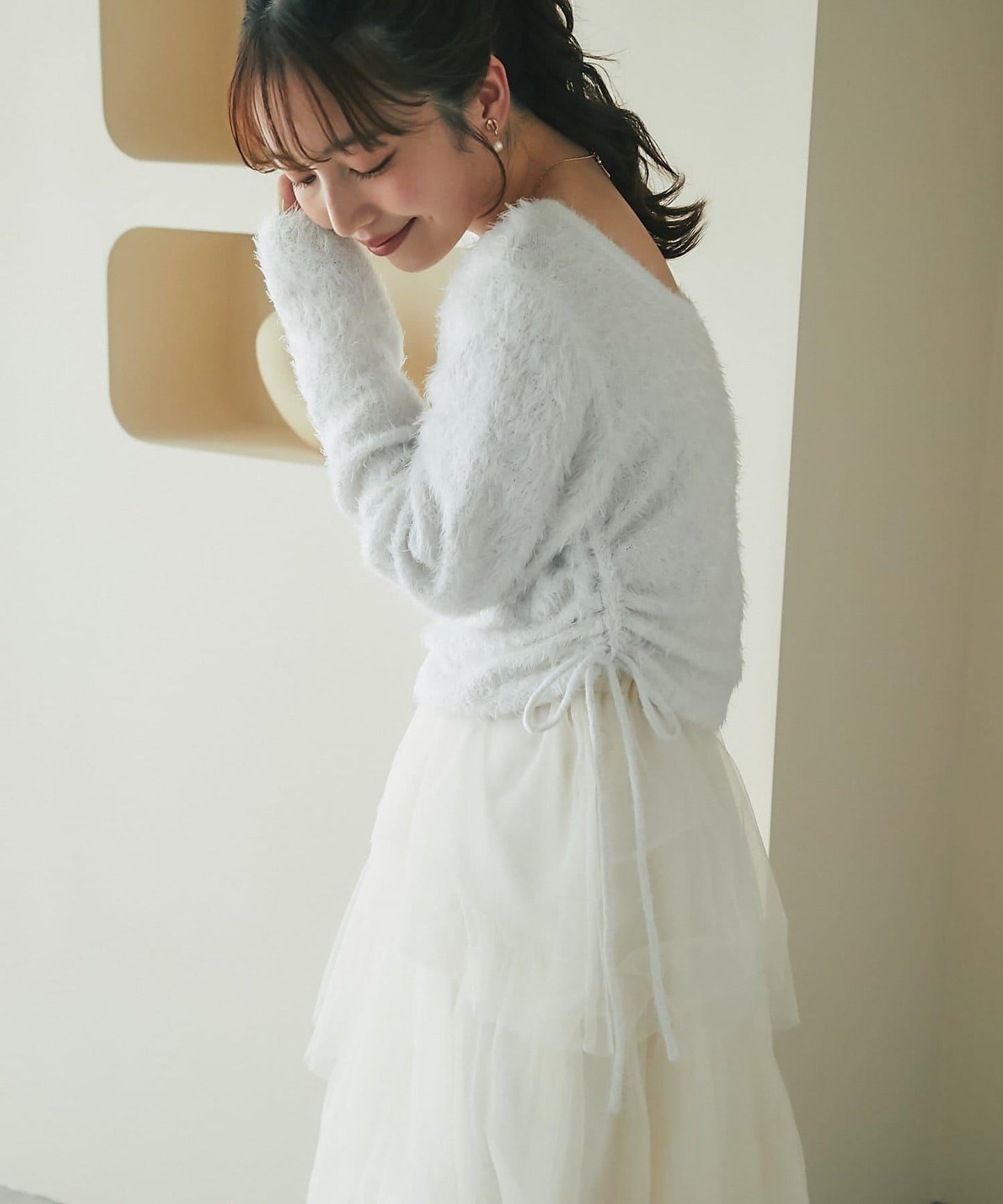 La boutique BonBon 閃亮毛絨針織衫