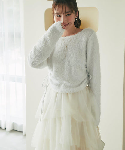 La boutique BonBon 閃亮毛絨針織衫