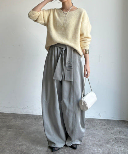 【WEB限定】ベルト付スウェットパンツ