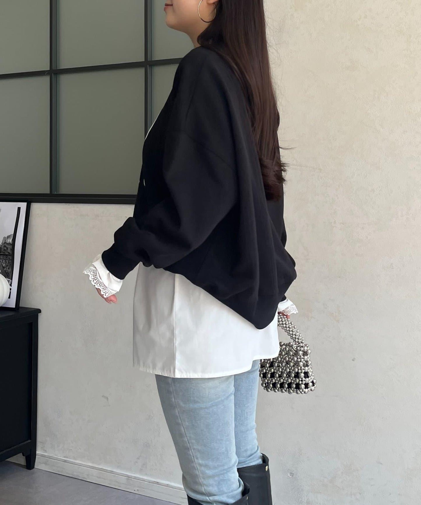 prose verse 假兩件襯衫 女 假襯衫下襬