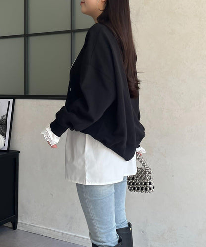 prose verse 假兩件襯衫 女 假襯衫下襬