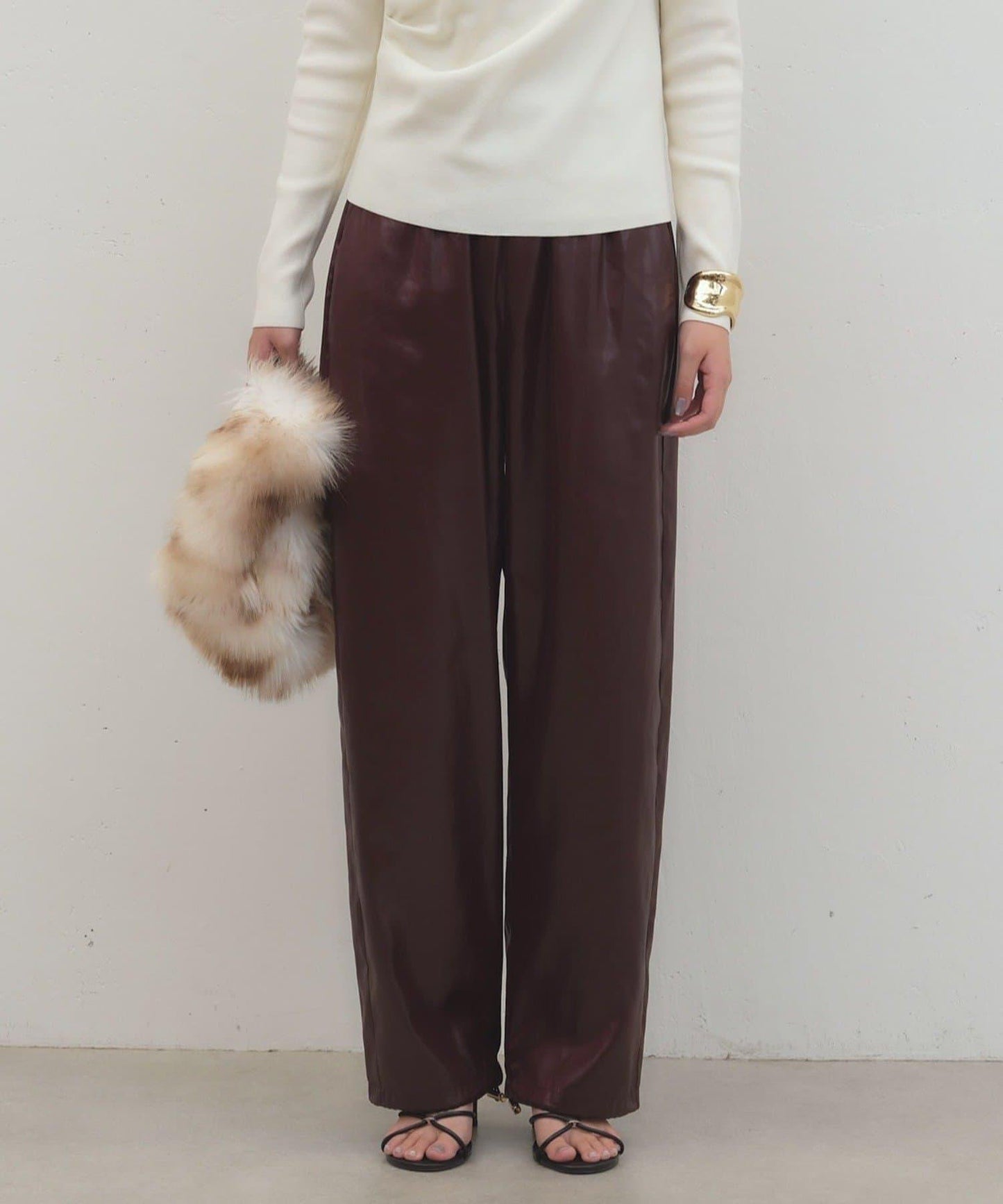 LOUNGEDRESS 仿皮光澤長褲
