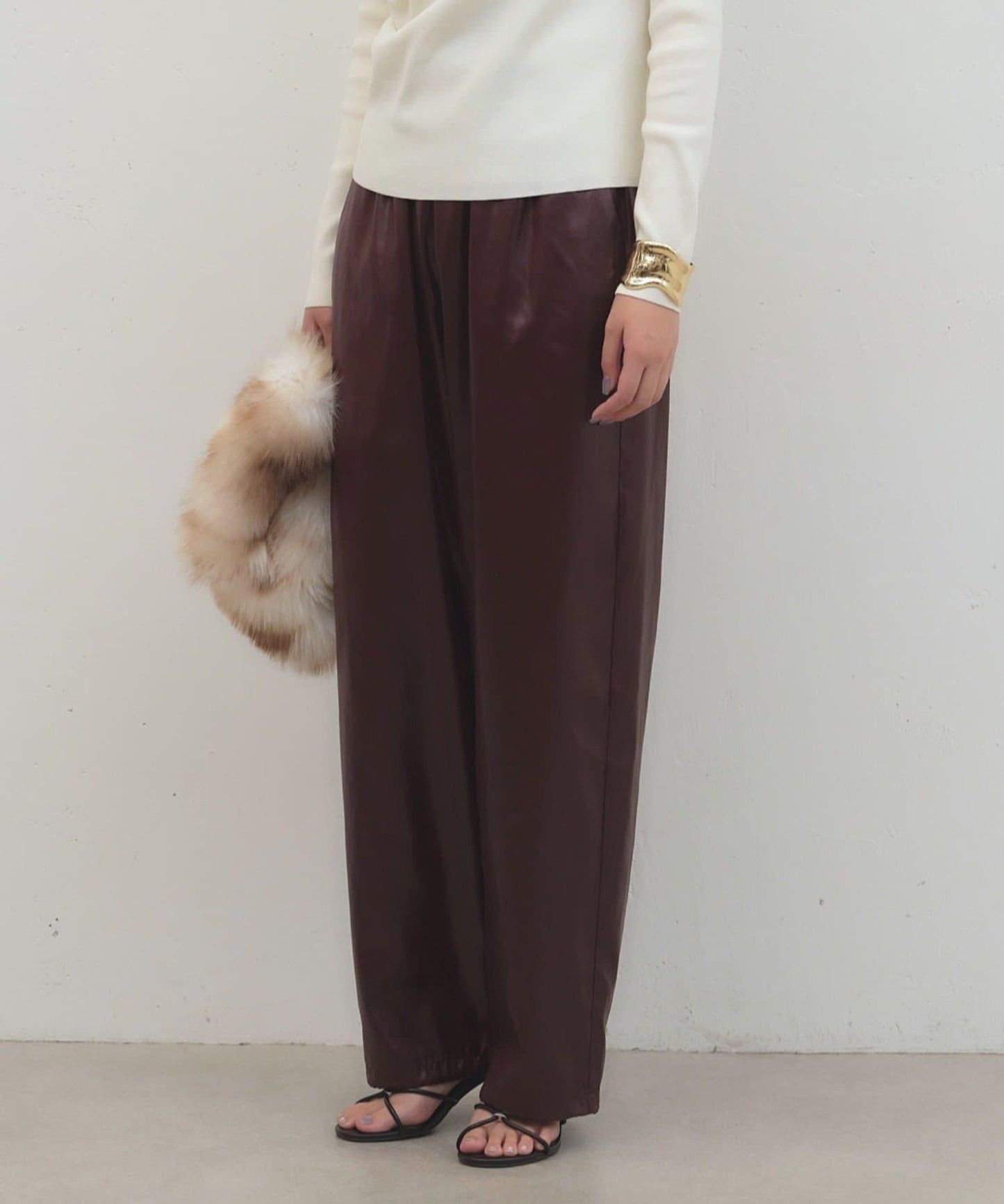 LOUNGEDRESS 仿皮光澤長褲