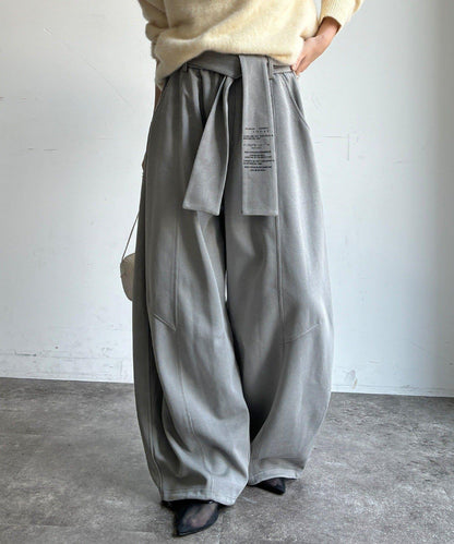 【WEB限定】ベルト付スウェットパンツ