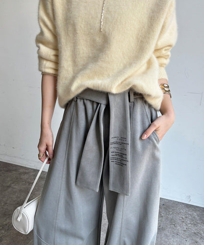 【WEB限定】ベルト付スウェットパンツ