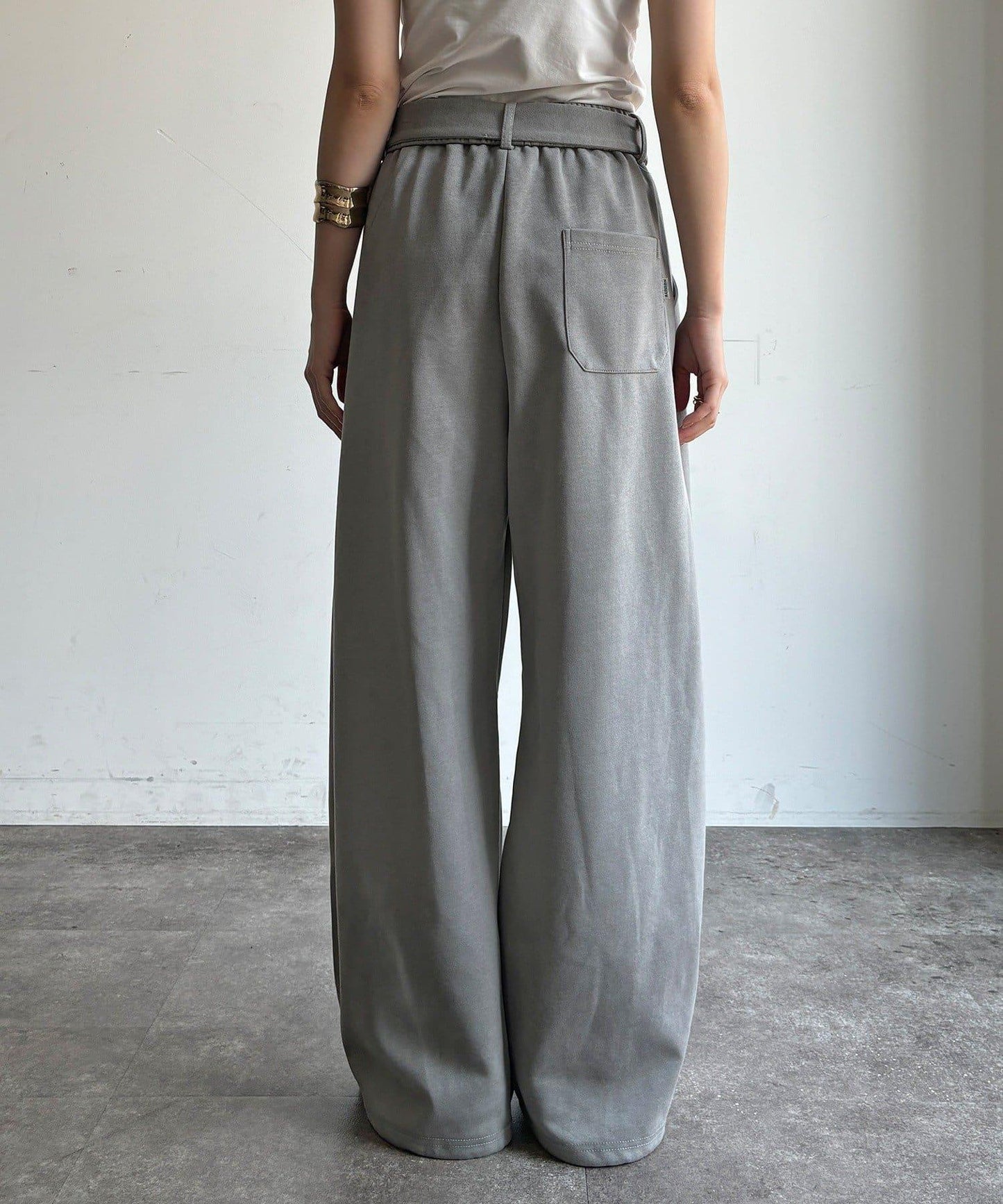 【WEB限定】ベルト付スウェットパンツ