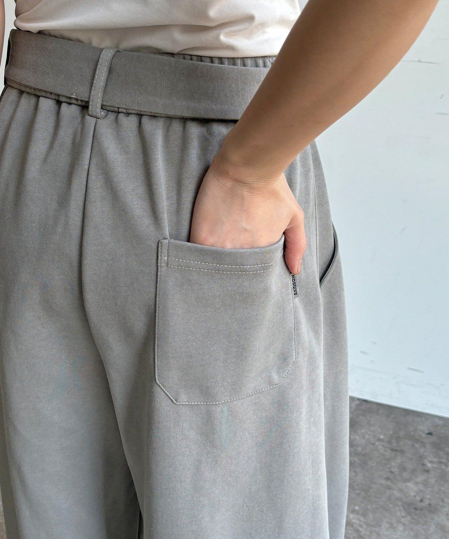 【WEB限定】ベルト付スウェットパンツ