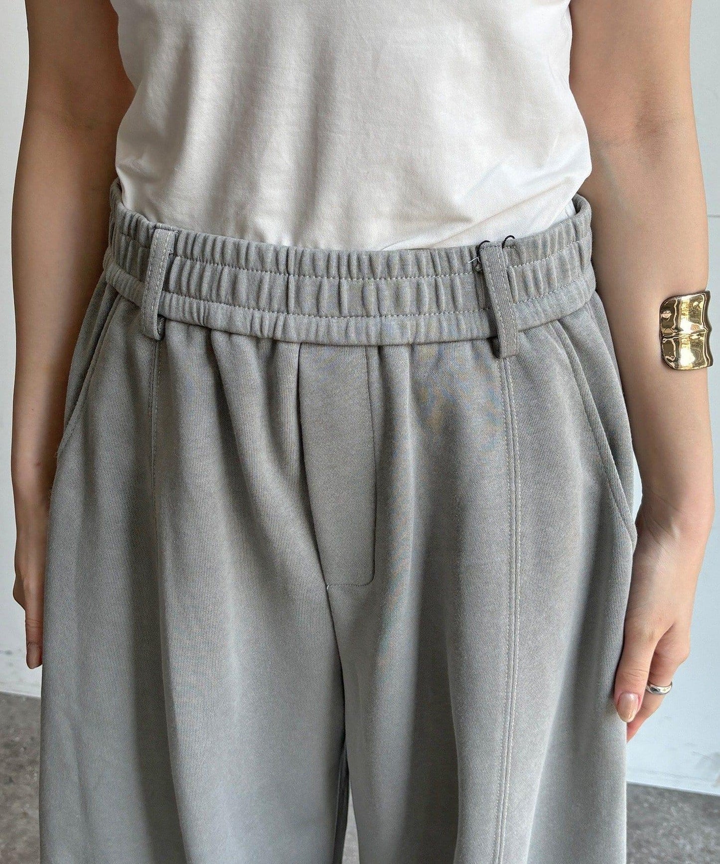 【WEB限定】ベルト付スウェットパンツ