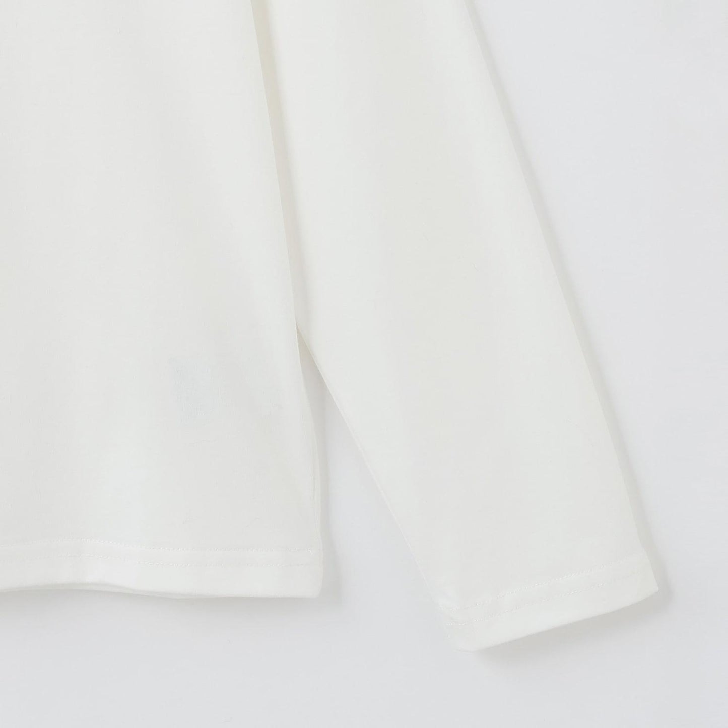 【AMI】フェイクファーベスト×長袖Tシャツセット