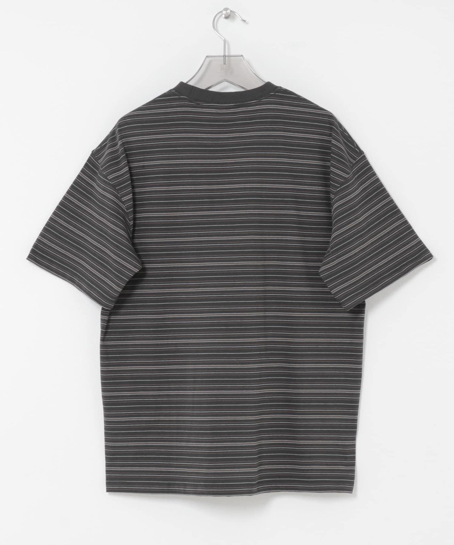 ANOTHER OFFICE O.MULTI STRIPE POCKET T-SHIRTS