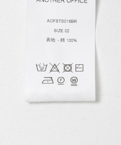ANOTHER OFFICE O.MULTI STRIPE POCKET T-SHIRTS